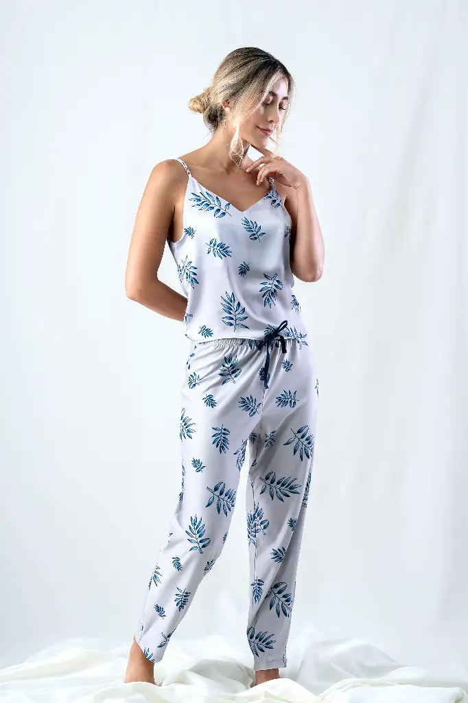 Pijama Conjunto Blusa + Pantalón Cuerda Bleu