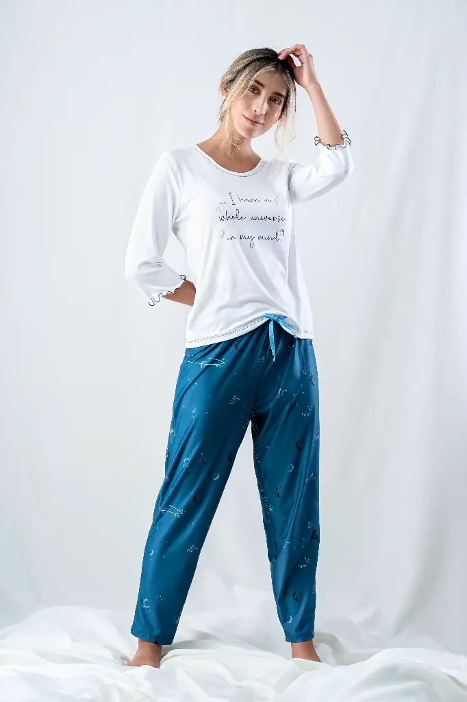 Pijama Conjunto Manga 3/4 + Pantalón Cuerda Astro