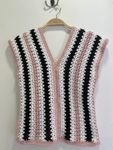 Blusa Tejida Manga Corta