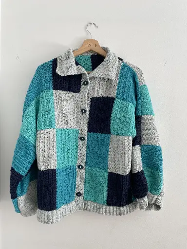 Cardigan Color Azul