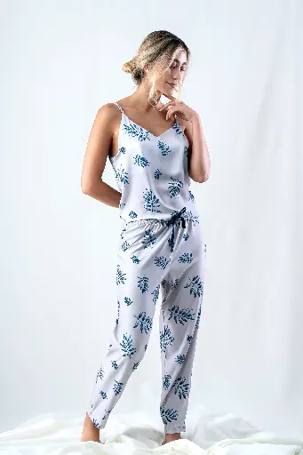 Pijama Conjunto Blusa + Pantalón Cuerda Bleu