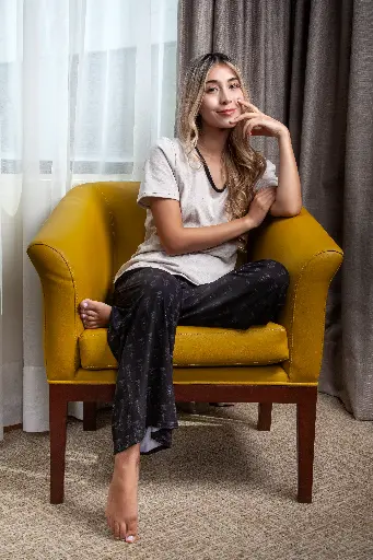 Pijama Conjunto Camisa & Pantalón Black Rose
